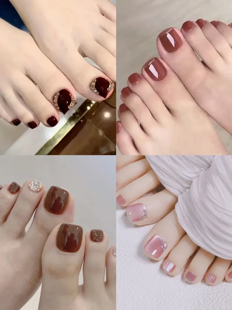 Mẫu nail chân đẹp nhẹ nhàng cho đôi chân luôn xinh tươi