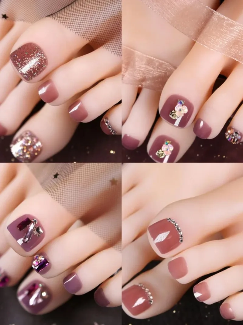 Chăm sóc đôi chân đẹp hoàn hảo với nail chân đơn giản đẹp