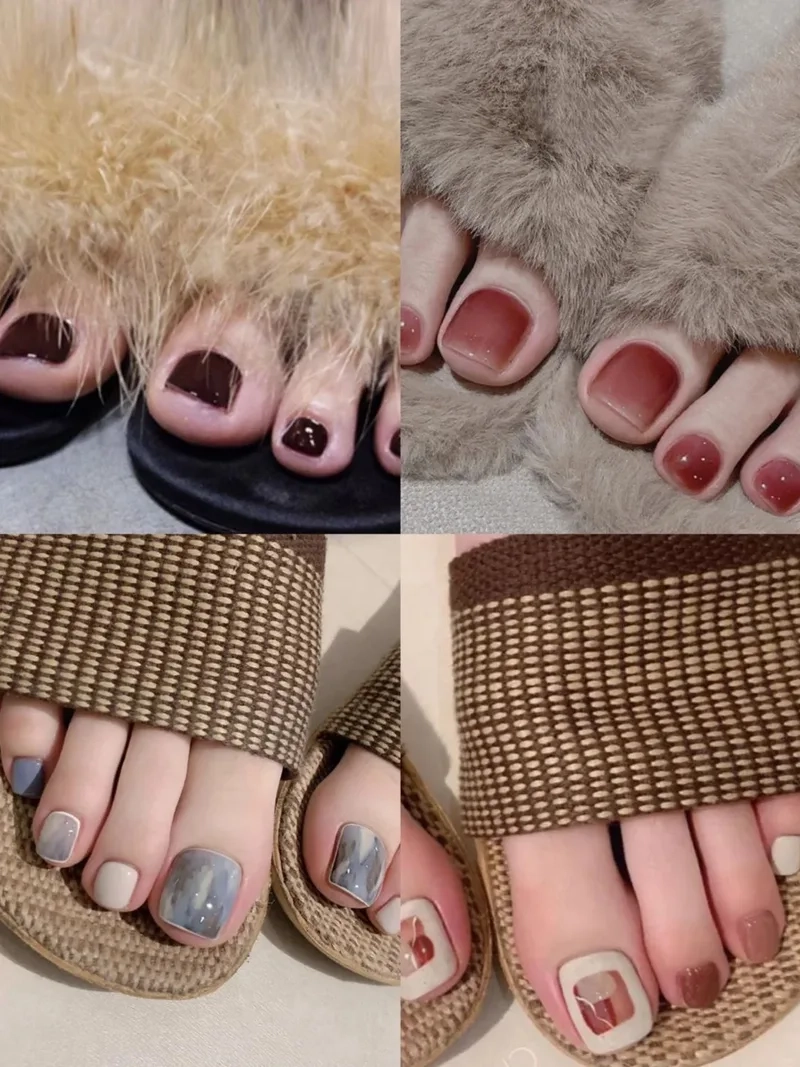 Sẵn sàng với bộ nail chân đơn giản cho mùa mới