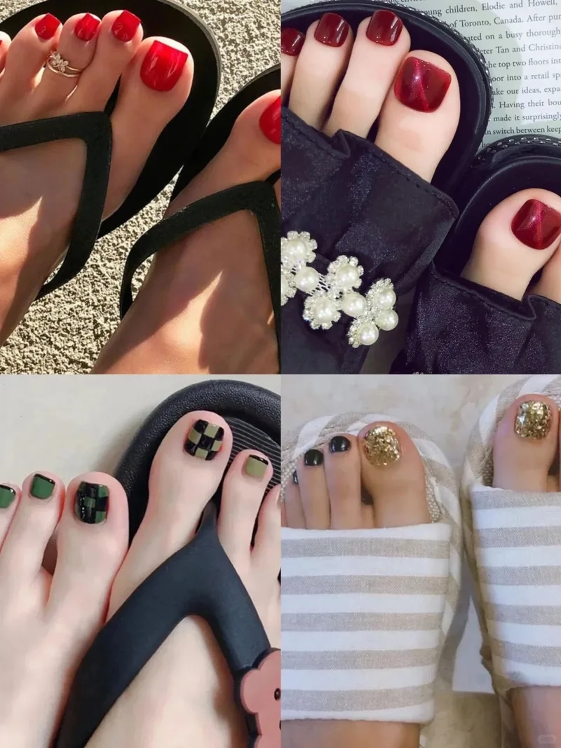 Tự tin với các kiểu móng chân đơn giản nhưng tinh tế