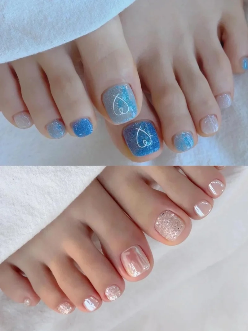 Update ngay mẫu móng chân sơn gel đẹp cho hè này