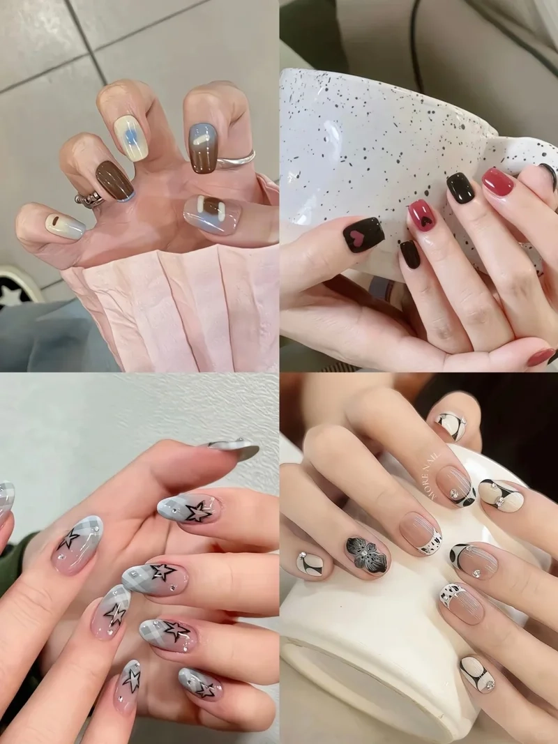 Mix đồ xịn hơn với bộ móng cho da ngăm hot trend