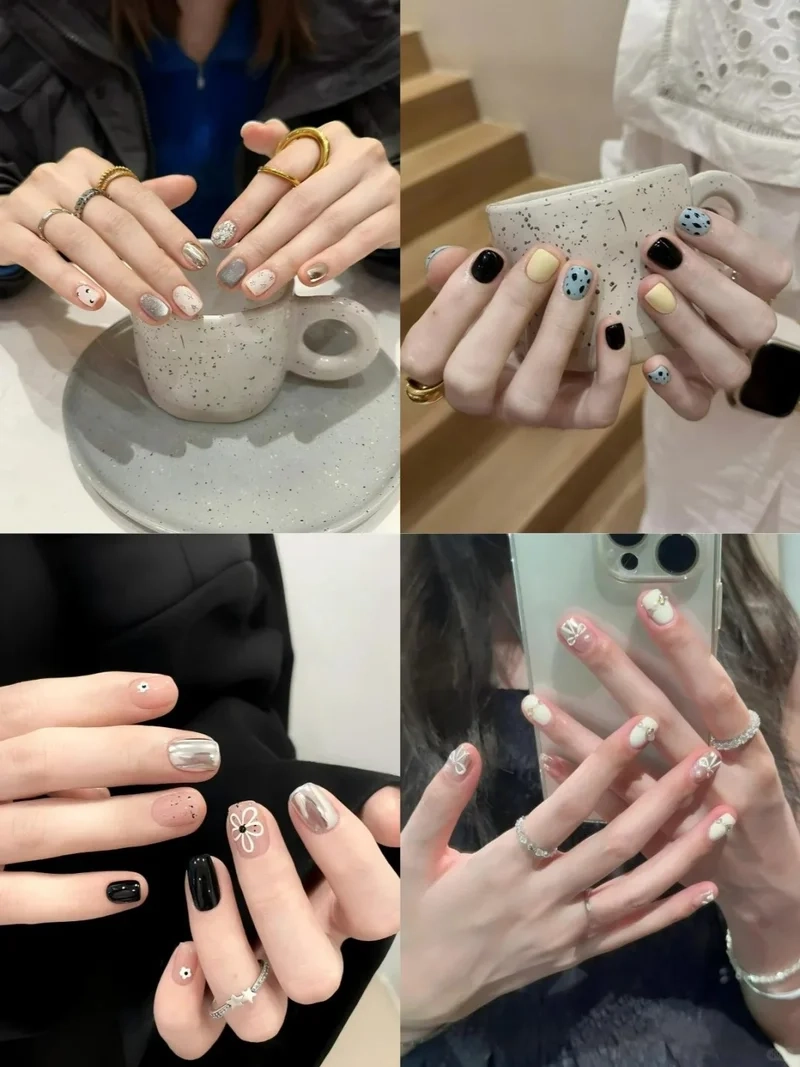 Xinh lung linh nhờ màu móng cho tay ngăm siêu hợp tone