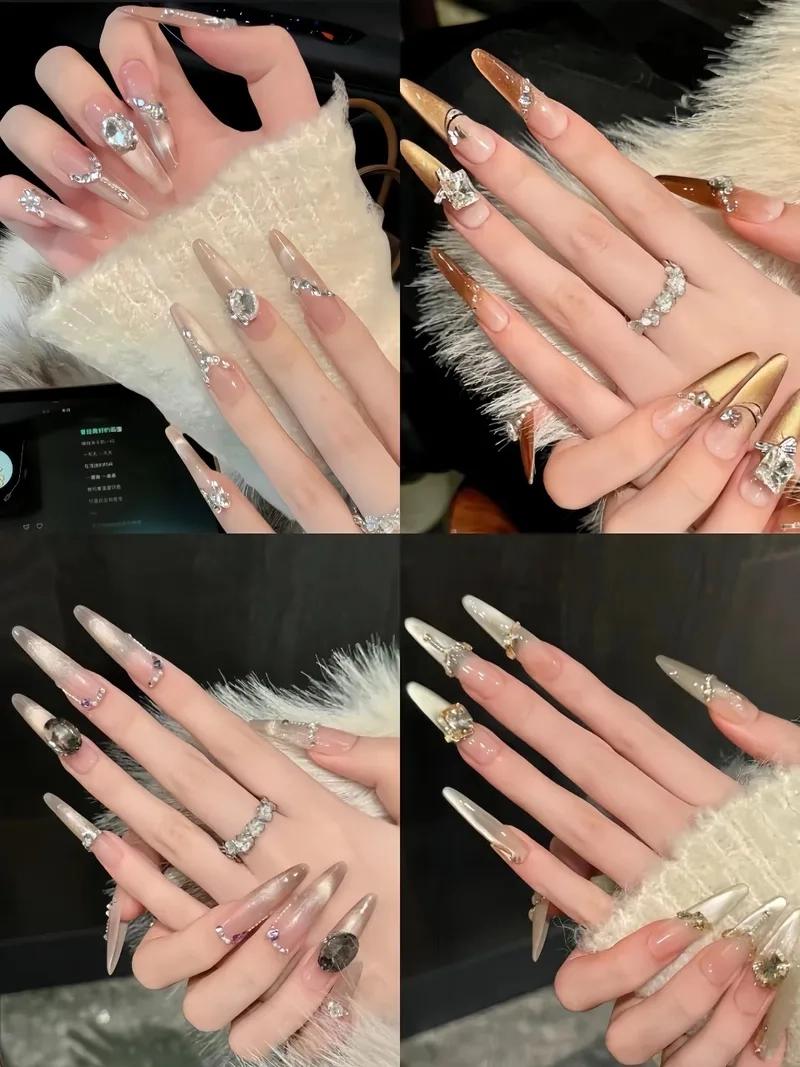 Tỏa sáng với những mẫu nail đẹp cho móng dài