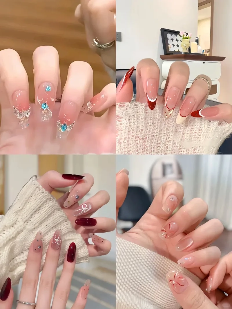 Mẫu nail đẹp móng dài mang đến vẻ đẹp thanh thoát