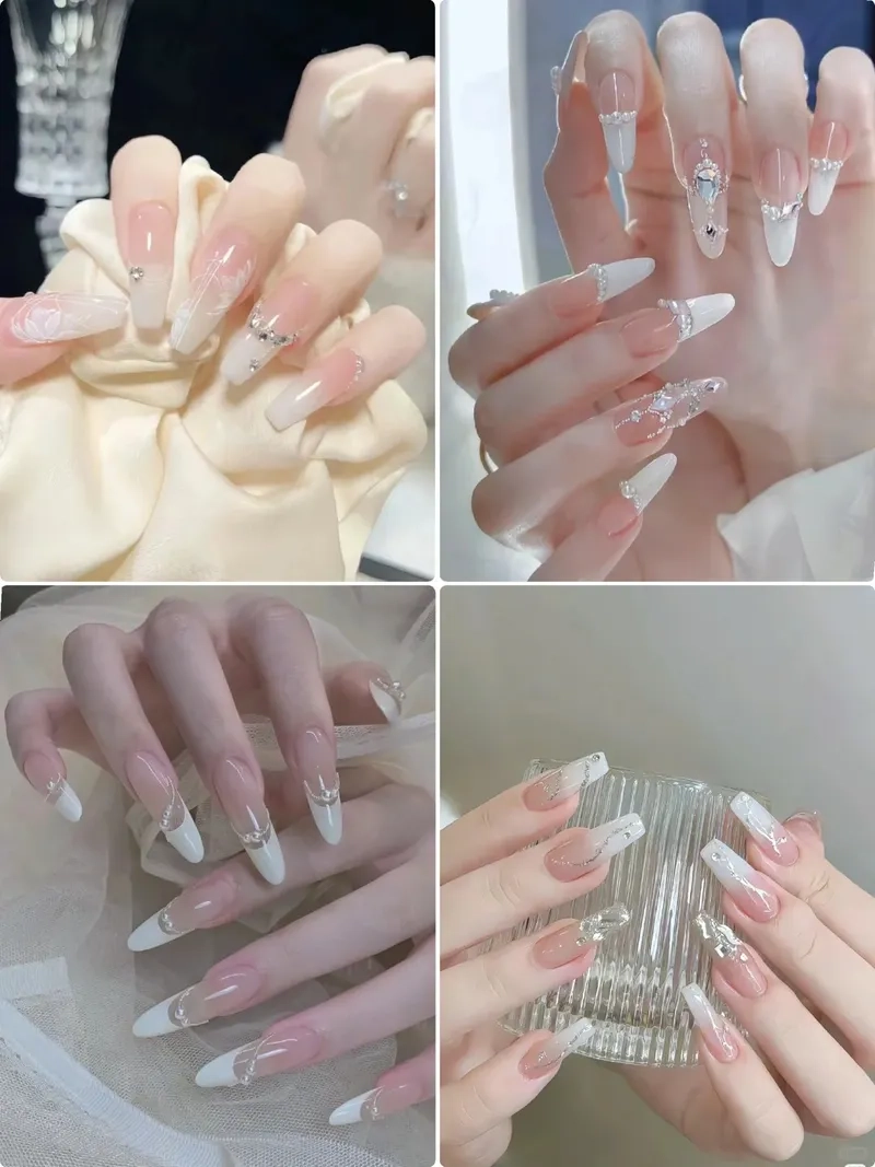Fen đầu móng trắng đơn giản nhưng đầy cuốn hút