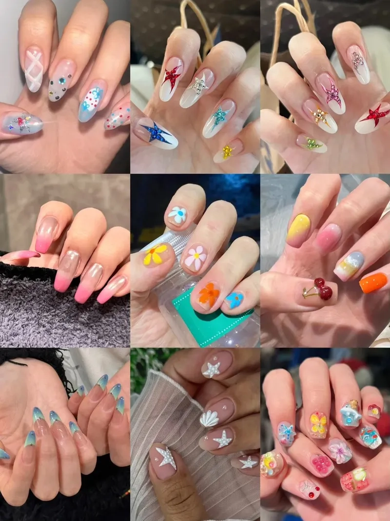 Tạo sự nổi bật cho đôi bàn tay của bạn với móng đi biển đầy màu sắc