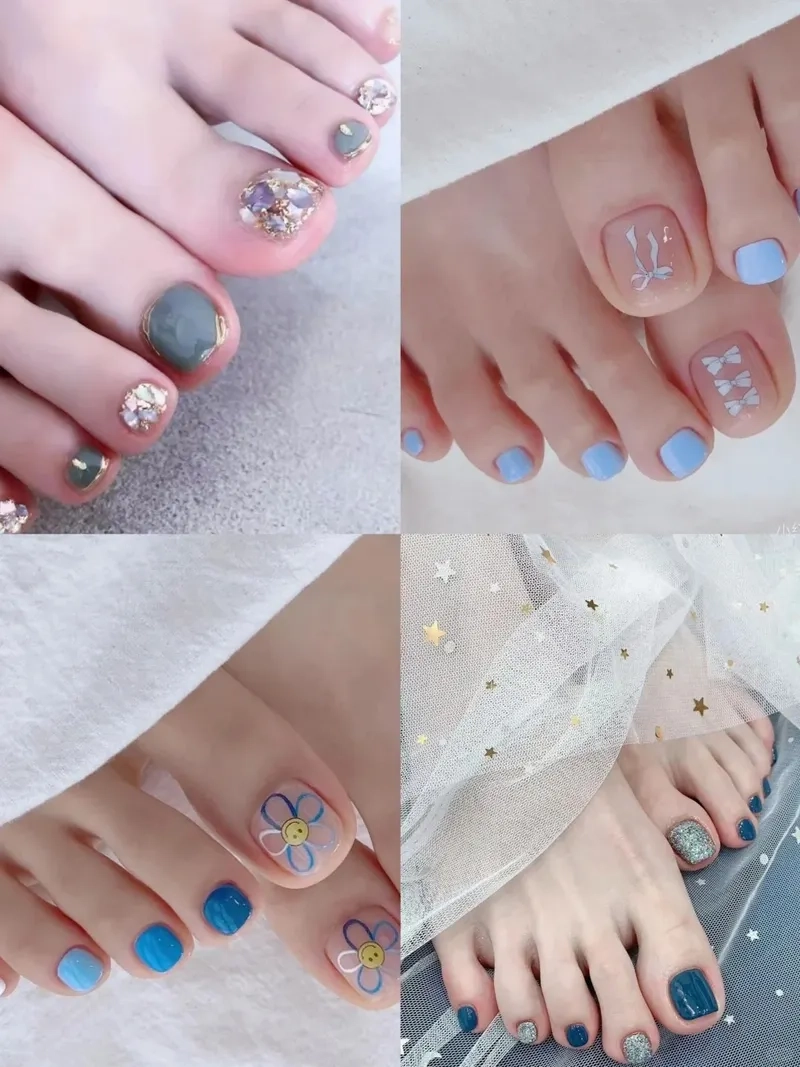 Mẫu nail chân đẹp đi biển giúp bạn tỏa sáng dưới ánh mặt trời mùa hè