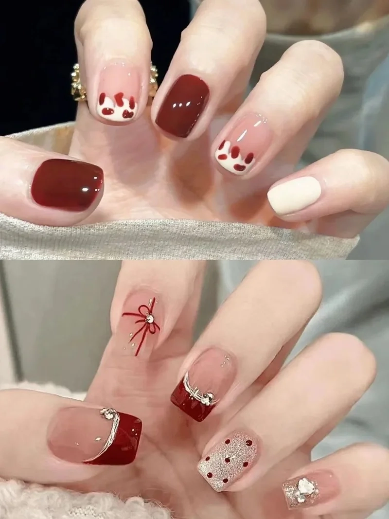 Tỏa sáng đêm đông với móng tay đẹp giáng sinh
