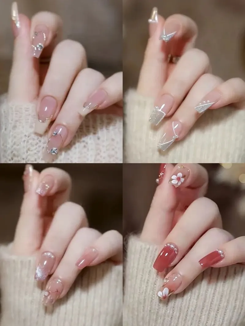 Với mẫu nail hàn quốc dễ thương, bạn sẽ không thể rời mắt khỏi bộ móng của mình