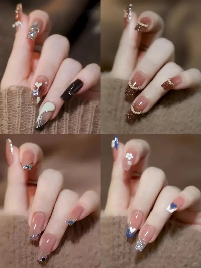 Mẫu nail hàn quốc đơn giản nhưng rất tinh tế, hoàn hảo cho những ai yêu thích sự nhẹ nhàng