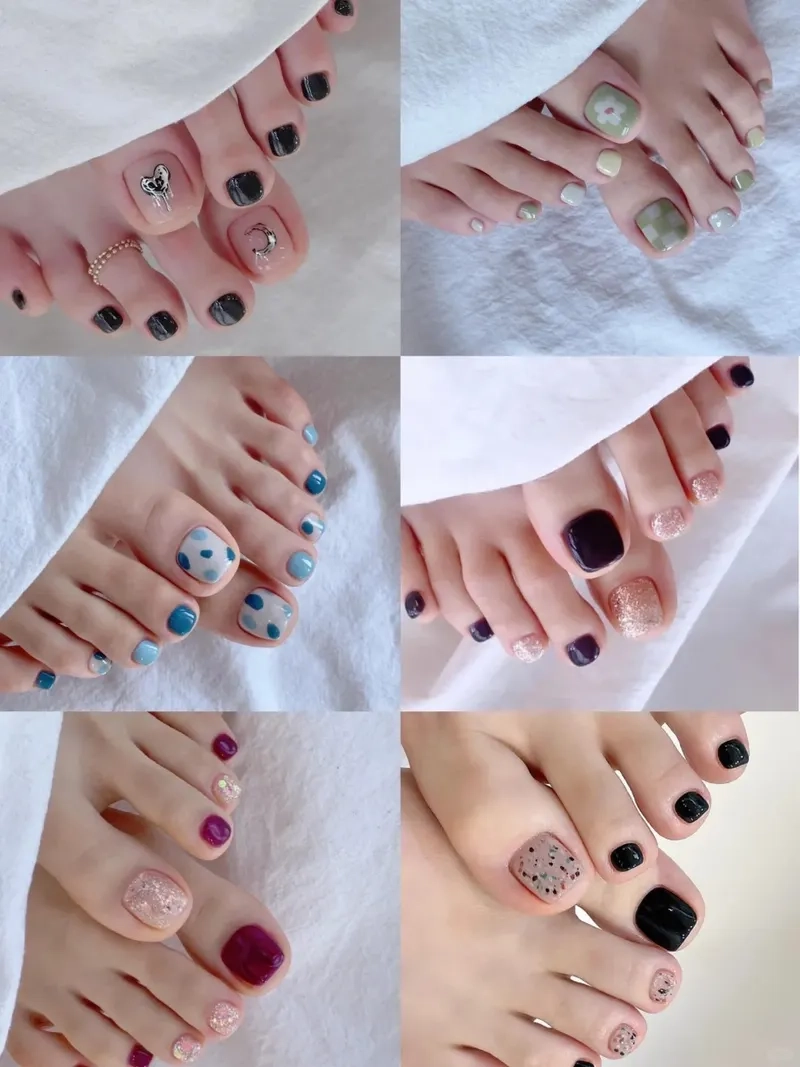 Nail chân hàn cực kỳ sang trọng và dễ phối đồ với mọi trang phục