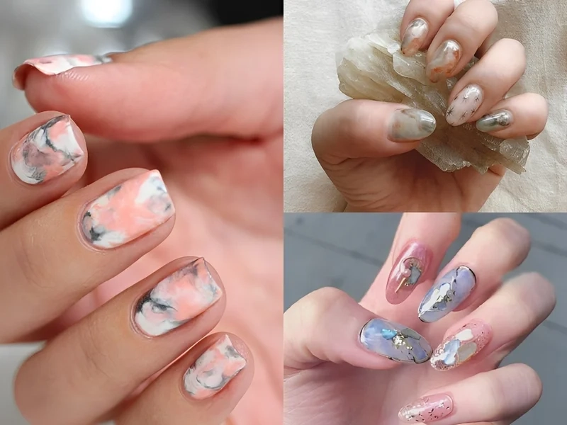 Nâng tầm phong cách với kiểu móng tay loang màu mới lạ