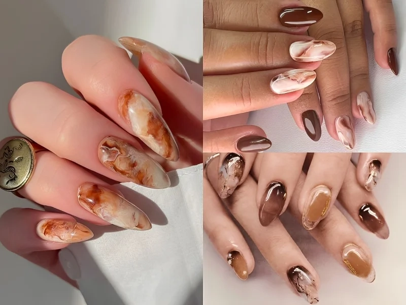 Tỏa sáng với tone nail loang màu nhẹ nhàng mà sang