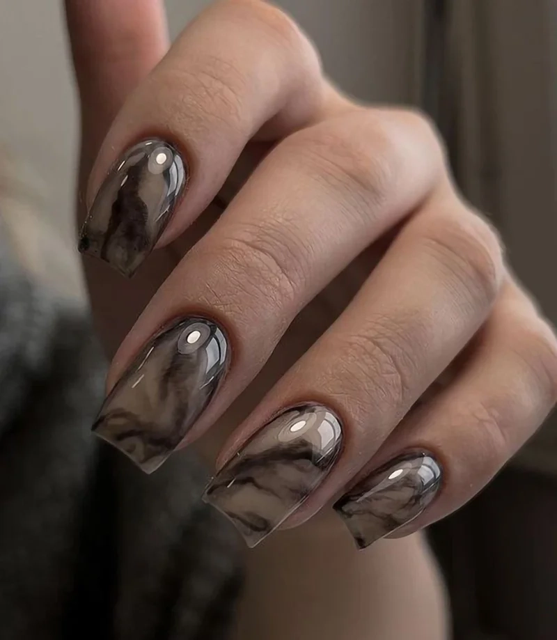 Học ngay kiểu nail sơn loang siêu hot từ salon nổi tiếng
