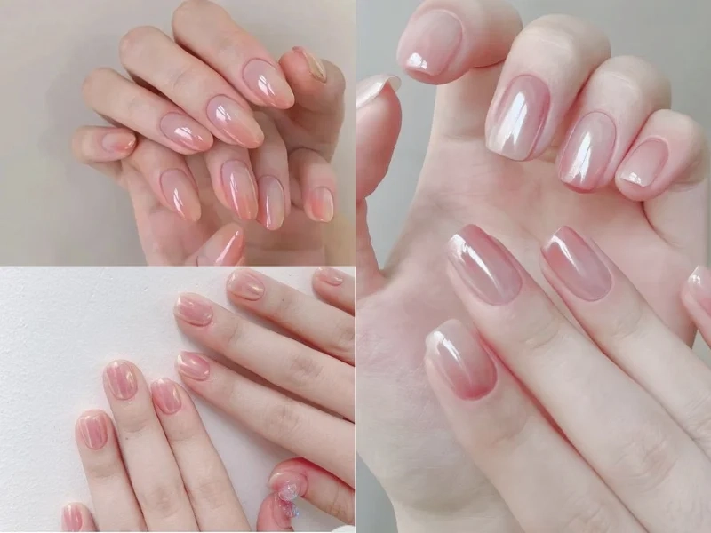 Mẫu nail thạch hồng là sự lựa chọn hoàn hảo cho mùa này