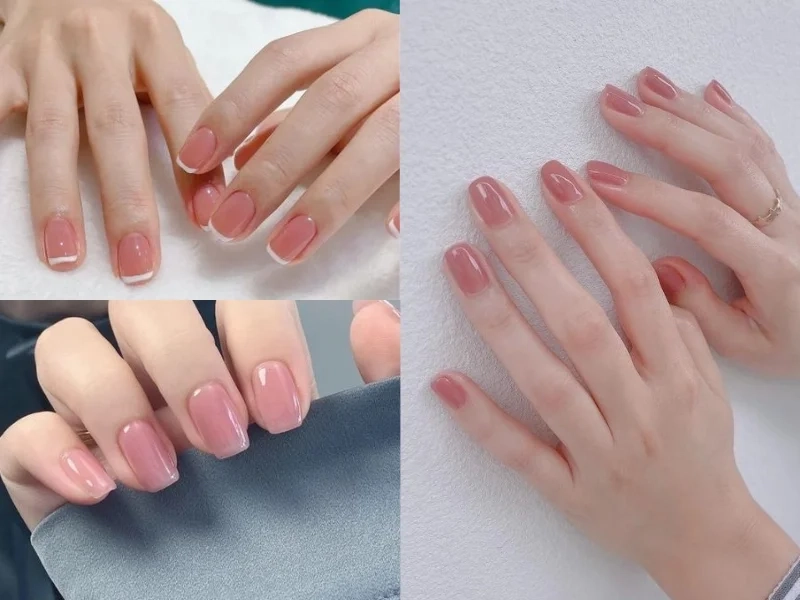 Đẹp mê mẩn với những mẫu nail màu hồng thạch tuyệt vời