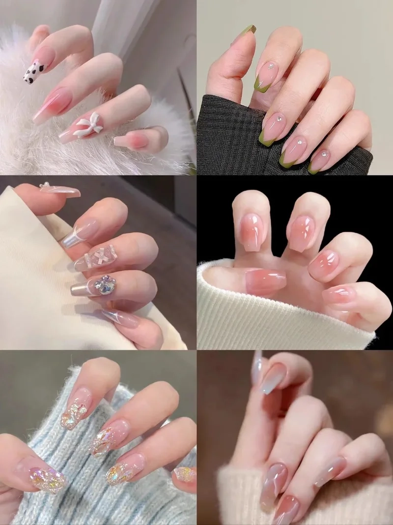 Tạo phong cách ấn tượng với mẫu móng màu hồng thạch