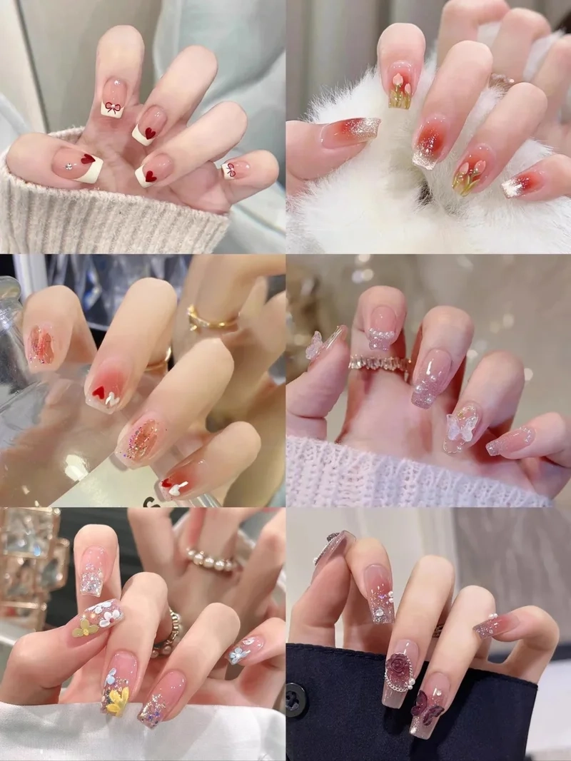 Mẫu móng tay hồng thạch đẹp giúp bạn thêm xinh đẹp mỗi ngày