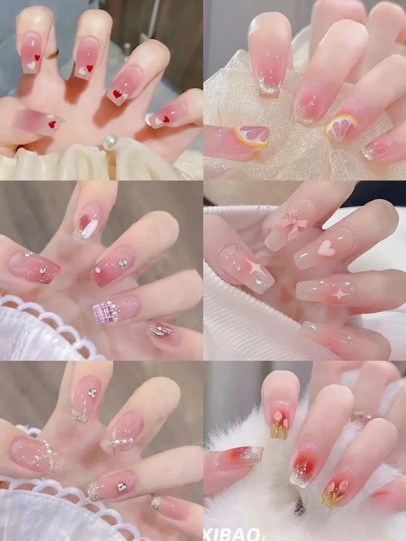 Nail thạch hồng đẹp sẽ là lựa chọn hoàn hảo cho những cô nàng yêu thích sự nhẹ nhàng