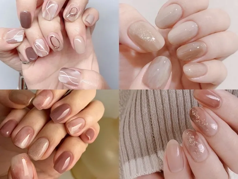 Mẫu móng tay màu nude cho vẻ đẹp nhẹ nhàng và thanh lịch
