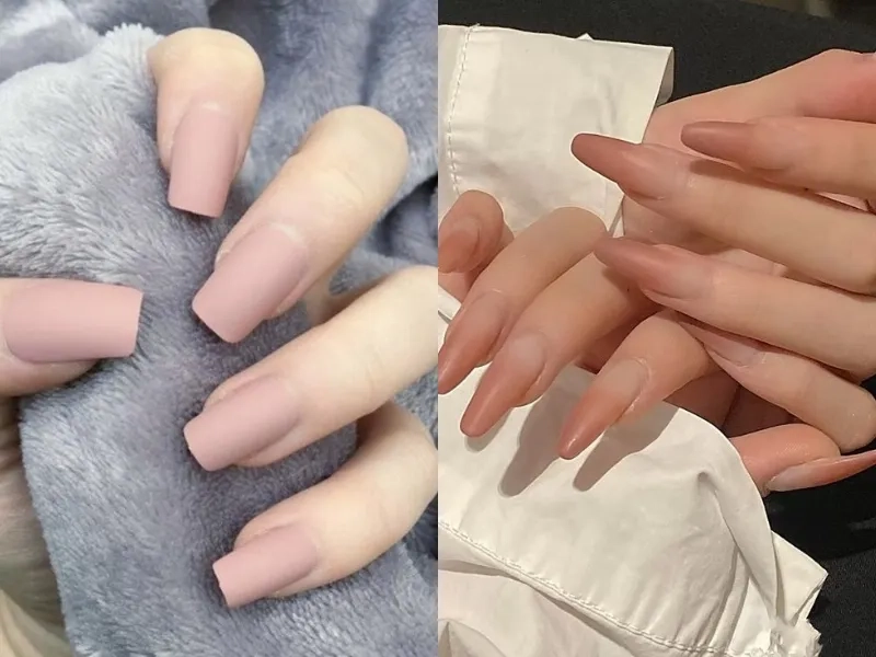 Nail tông nude nhẹ nhàng nhưng đầy cuốn hút