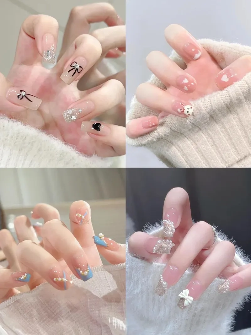 Đôi tay thêm phần tinh tế với sơn móng tay màu hồng pastel cực hot