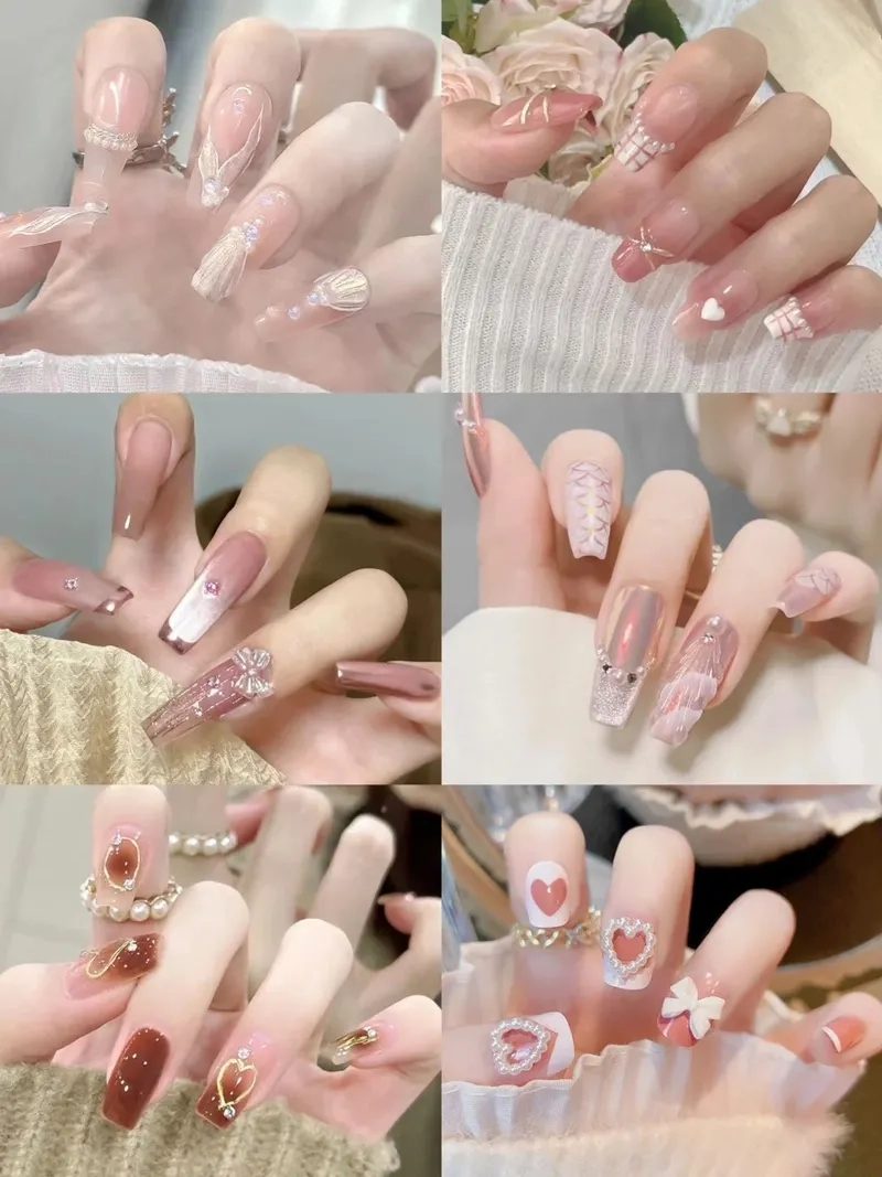 Yêu ngay từ cái nhìn đầu tiên với móng tay hồng pastel dịu dàng cuốn hút