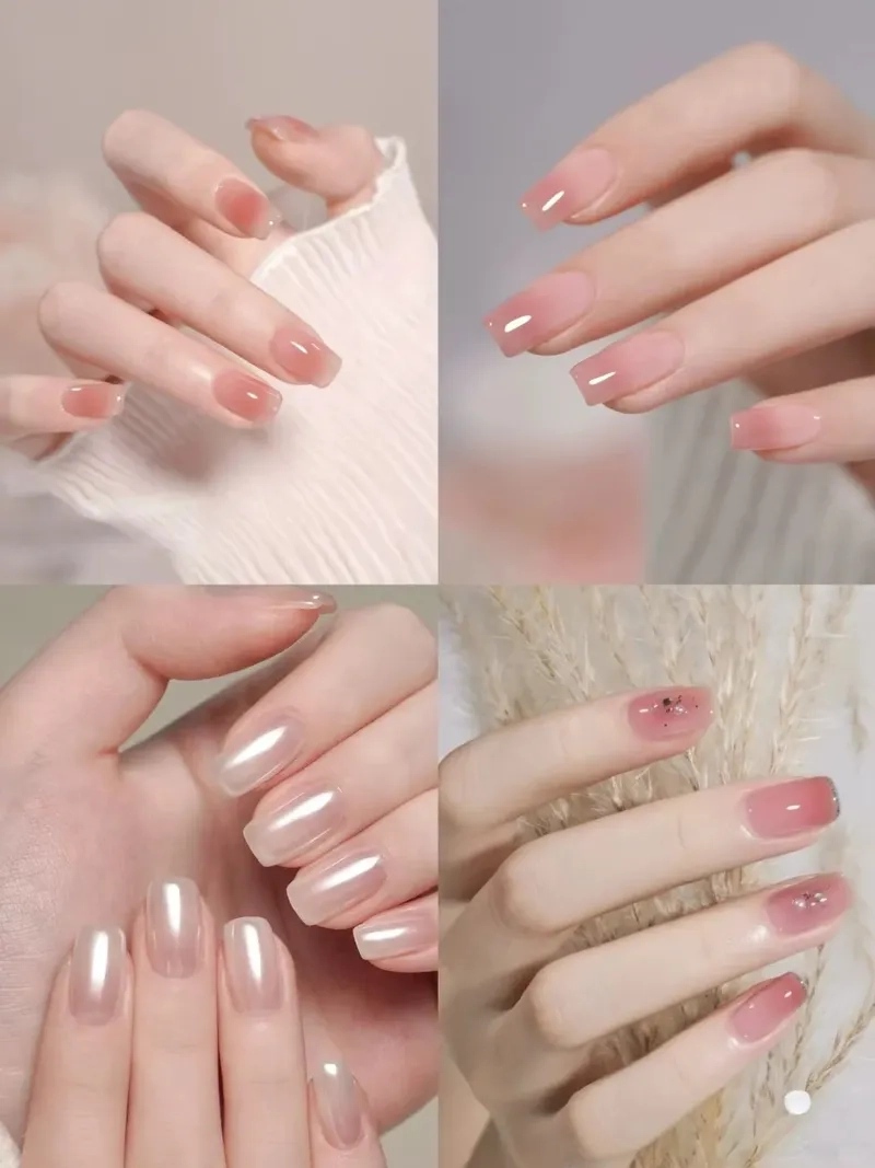 Nail màu pastel dễ thương phù hợp với nàng yêu sự đơn giản tinh tế