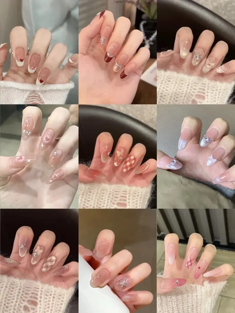Móng tròn nail là sự lựa chọn hoàn hảo cho nàng yêu sự nữ tính