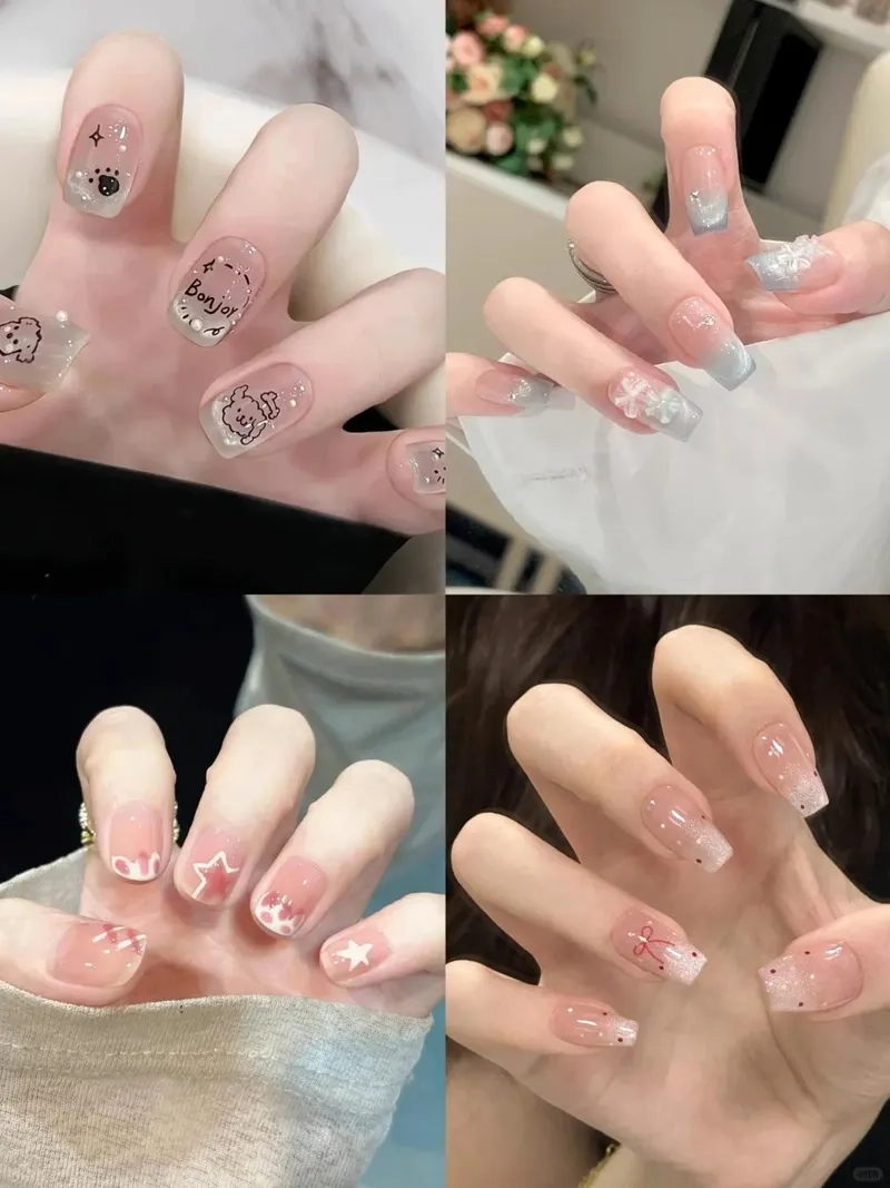 Trải nghiệm mẫu nail móng vuông thời thượng nhất