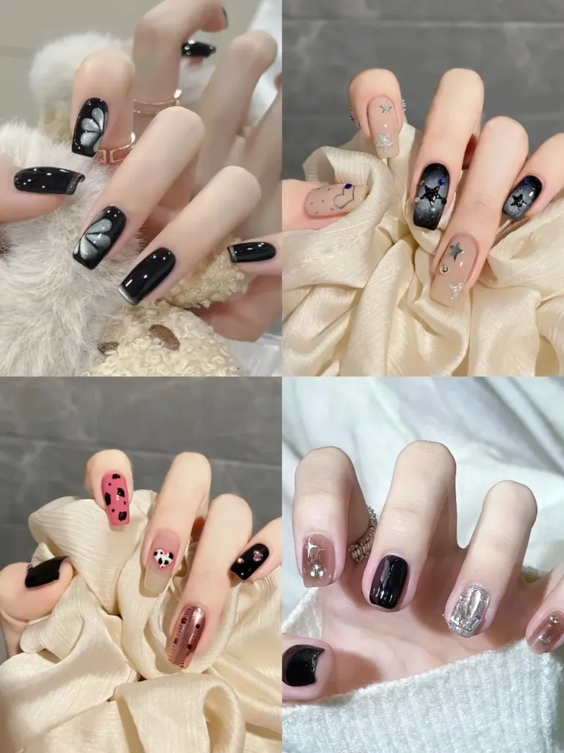 Bí kíp chọn mẫu nail vuông đẹp giúp tay thon gọn