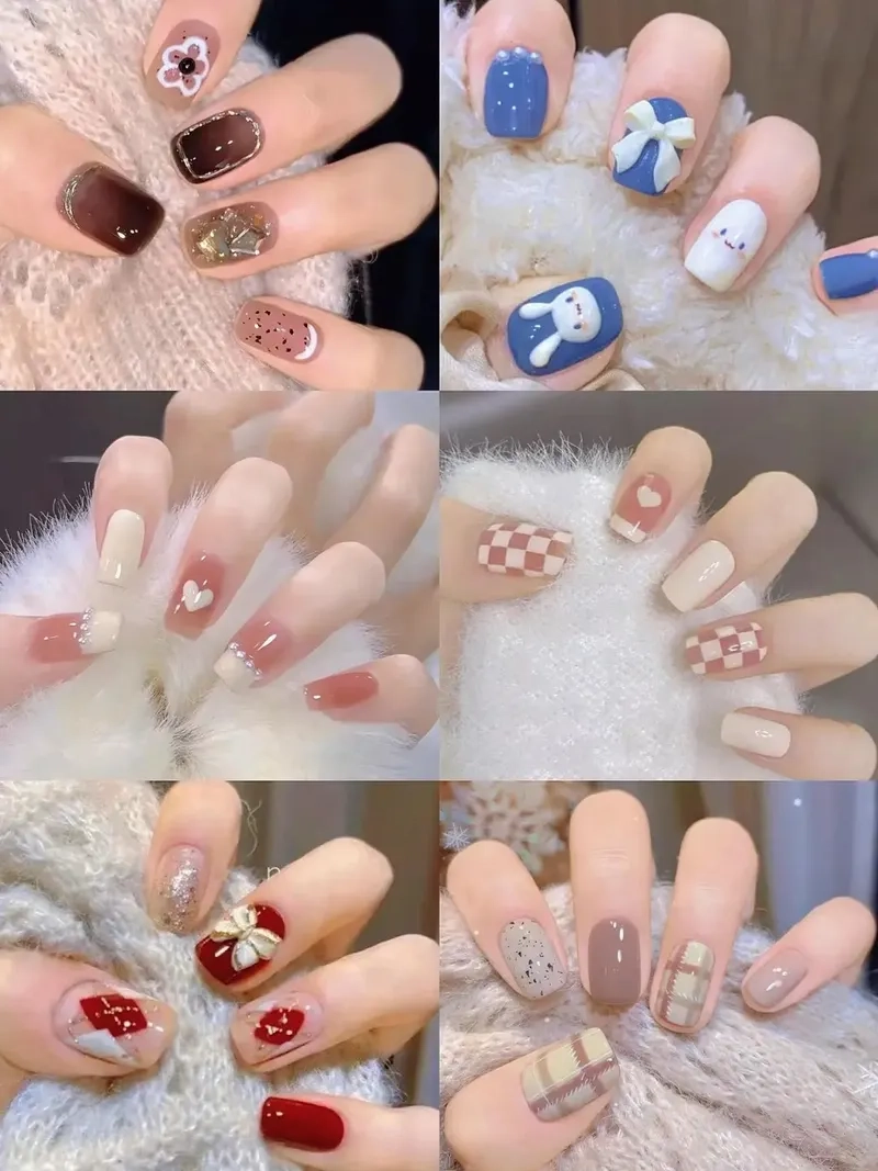 Top các mẫu móng vuông đẹp cho nàng thêm xinh