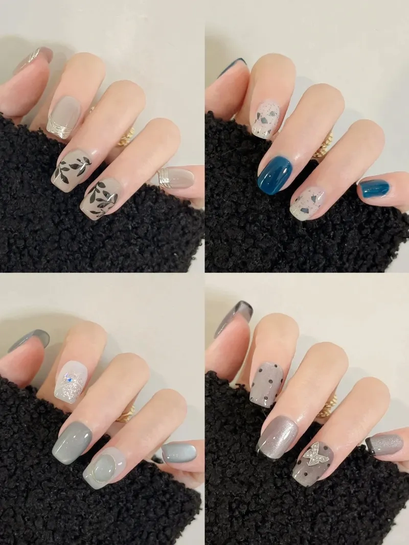 Mê mẩn trước mẫu nail vuông đơn giản mà đẹp tinh tế
