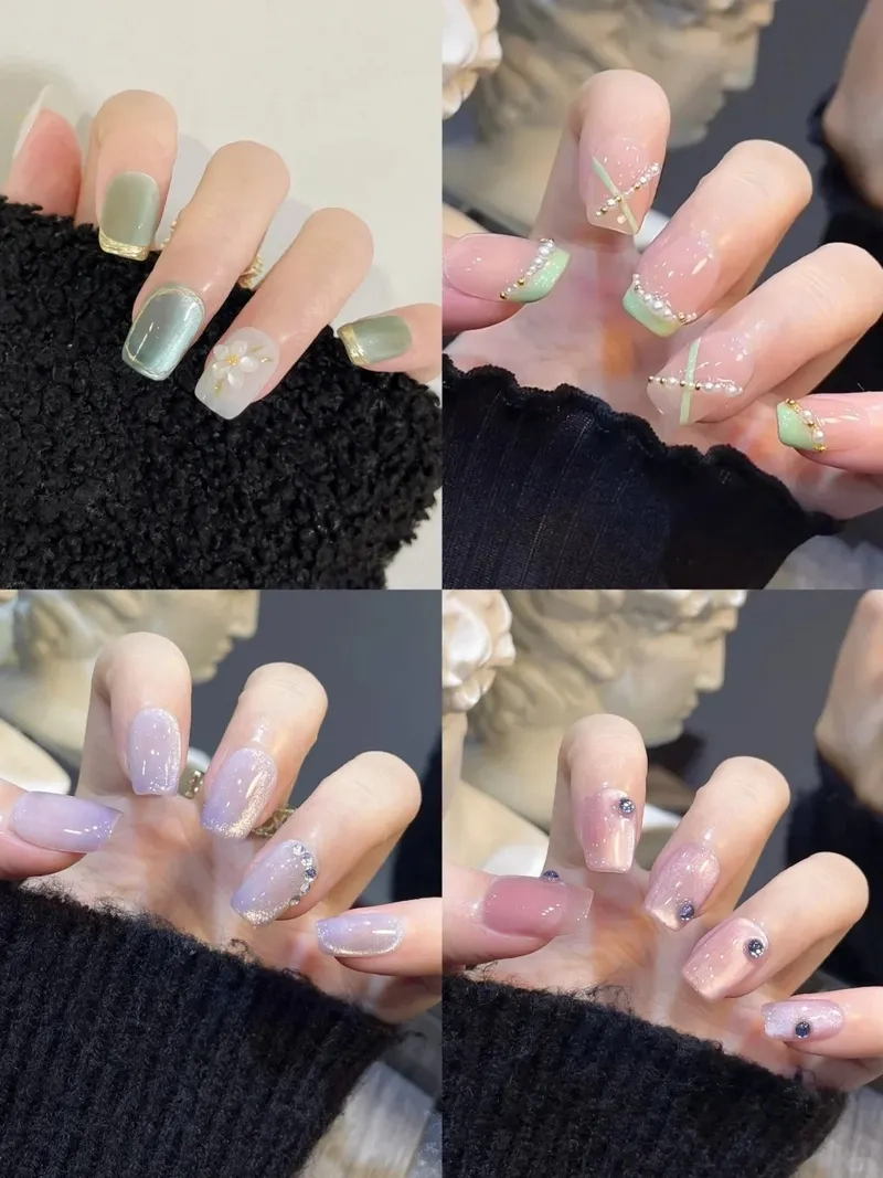 Biến hóa với mẫu nail đẹp cho móng vuông