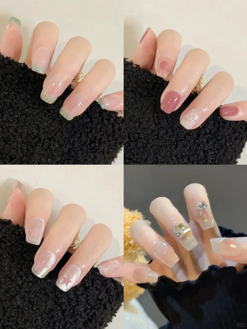 Tuyển chọn mẫu nail đẹp móng vuông cực xinh