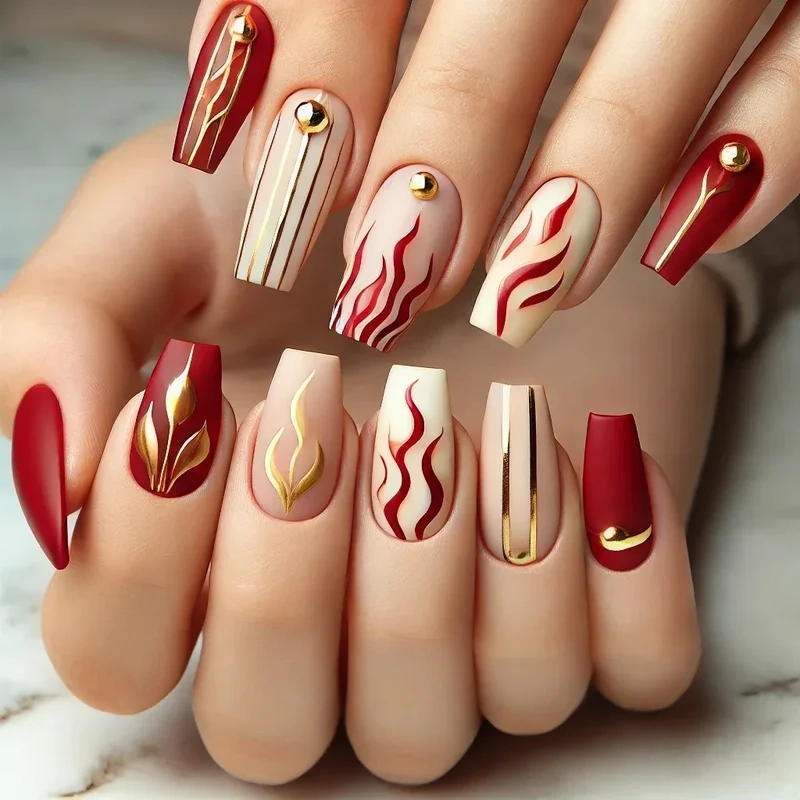 Nail ngọn lửa cực kỳ ấn tượng và nổi bật cho mọi dịp