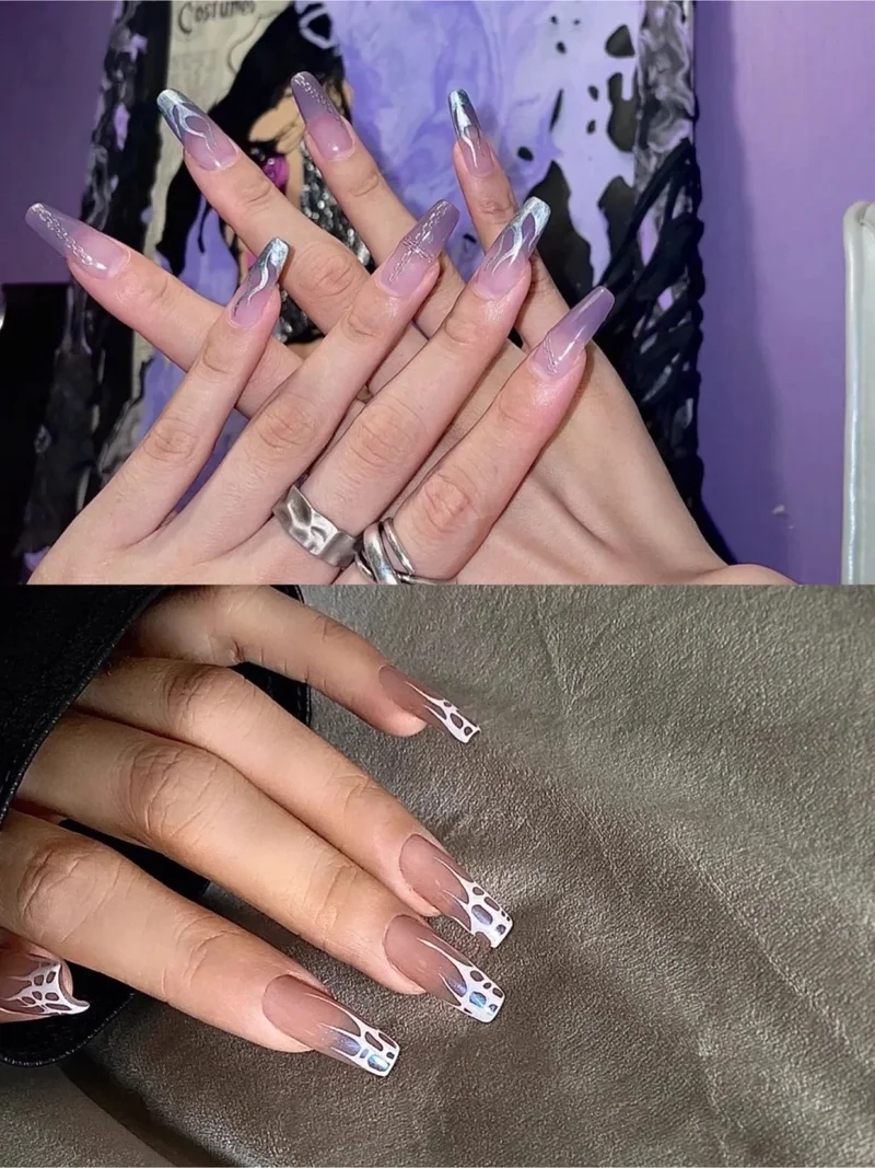 Vẽ lửa nails cực kỳ nổi bật, giúp bạn thêm phần cá tính