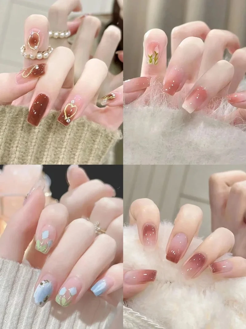 Đổi gió cuối tuần bằng sơn gel tay tone nude