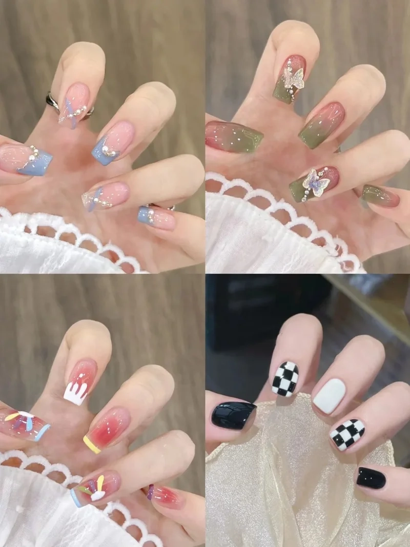 Style nhẹ nhàng lên ngôi với nail sơn gel đơn giản