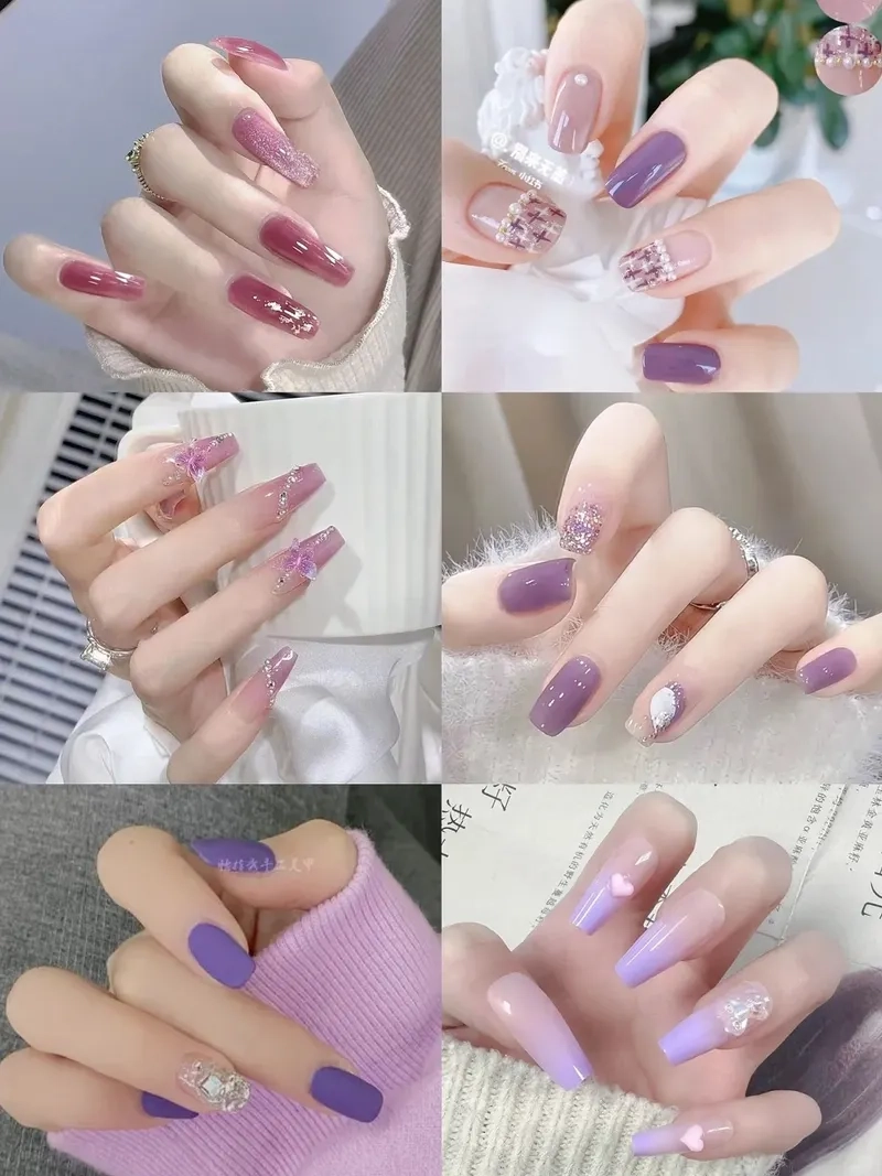 Thử ngay móng tay tím nhạt cho phong cách dịu dàng