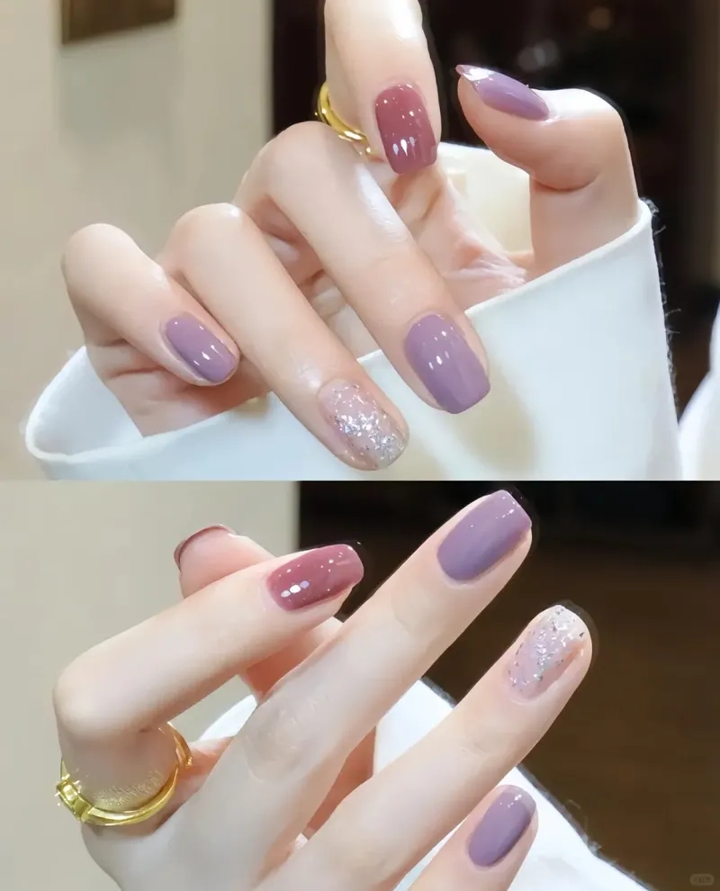 Đẹp mọi lúc với móng tay tím đẹp nổi bật