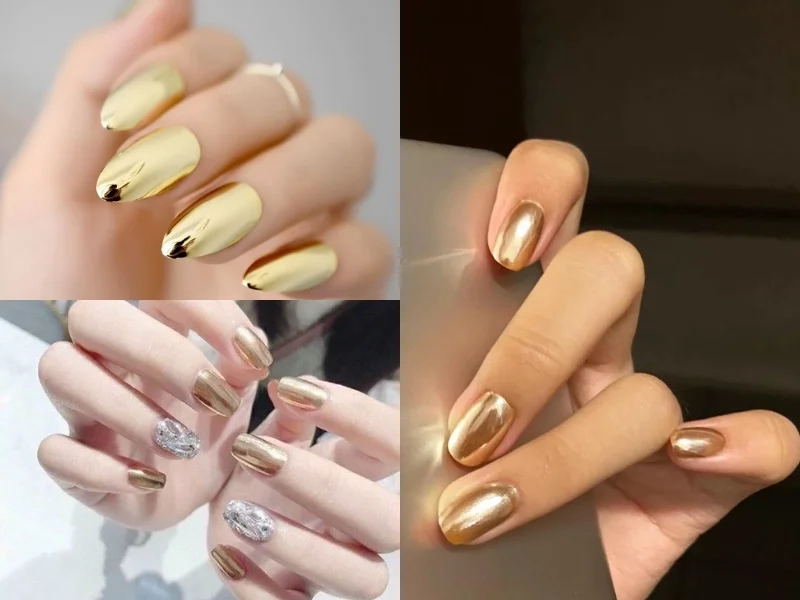 Lên tay cực đỉnh với tráng gương nail thời thượng