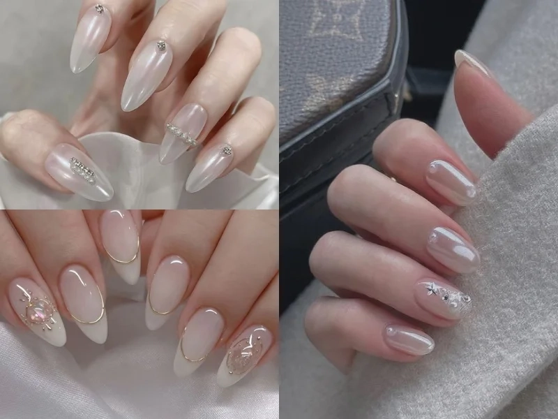 Mê mẩn trước vẻ cuốn hút của nail tráng gương bạc