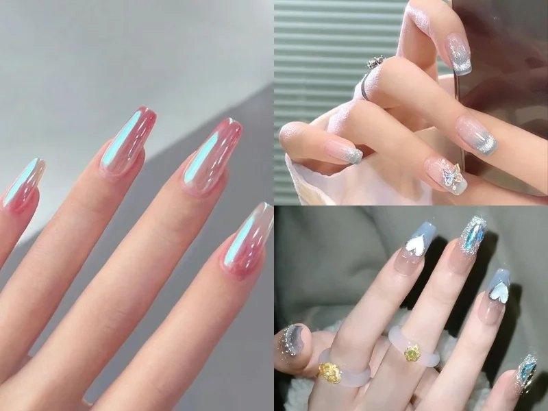 Nâng cấp style với nail tráng gương nổi độc lạ