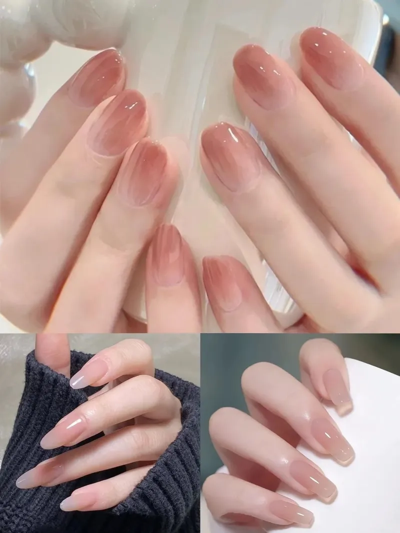 Mẫu móng tay trơn đẹp dành cho bạn yêu thích sự tinh tế và nhẹ nhàng