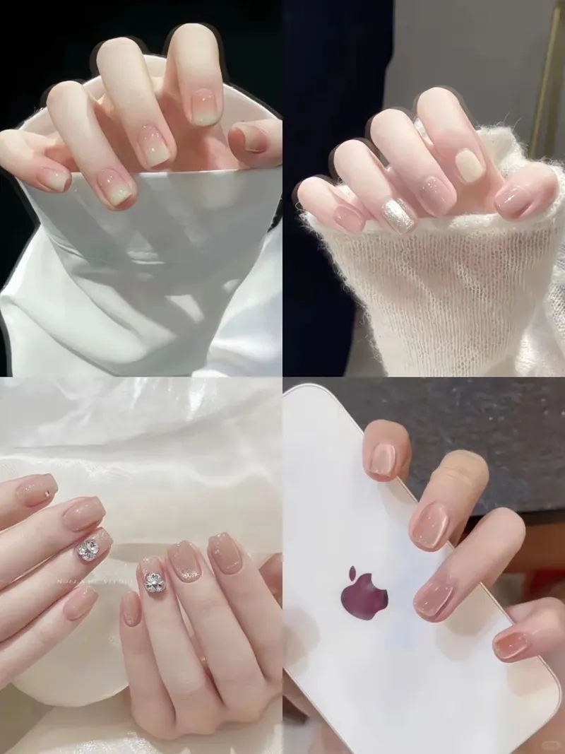 Chọn màu nail trơn để có bộ móng nhẹ nhàng và thanh thoát