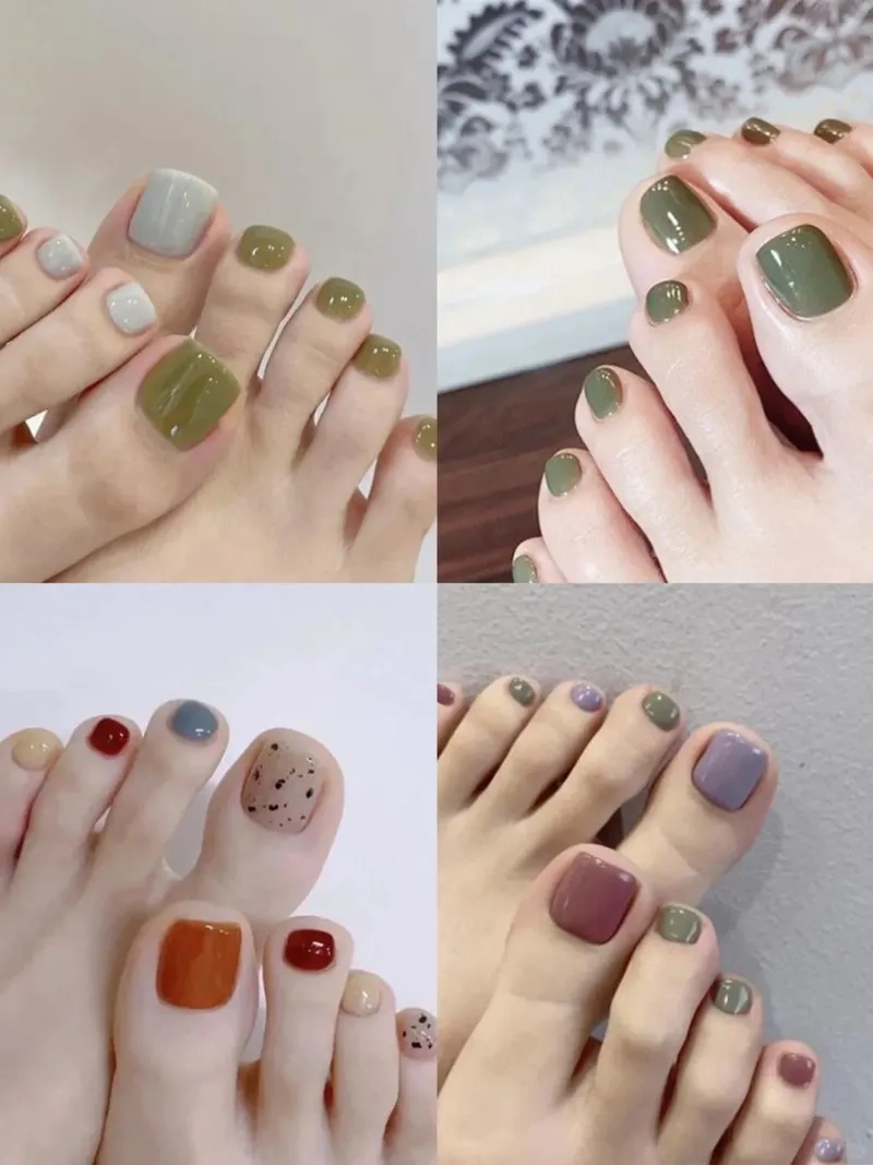 Đơn giản nhưng đầy cuốn hút với sơn trơn móng chân