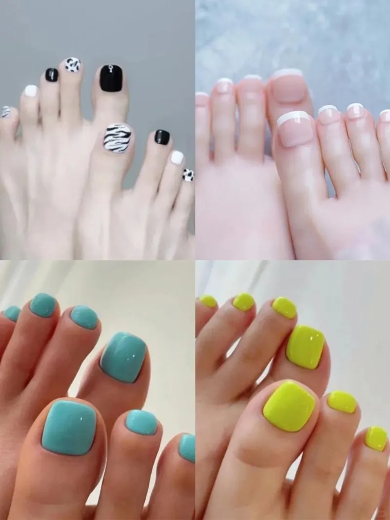 Đừng quên thử ngay mẫu móng chân sơn trơn đẹp cho bộ móng của bạn