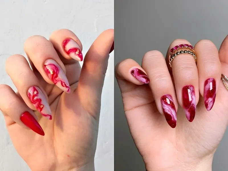 Các mẫu nail vân đá đẹp giúp bạn có đôi tay đầy cuốn hút